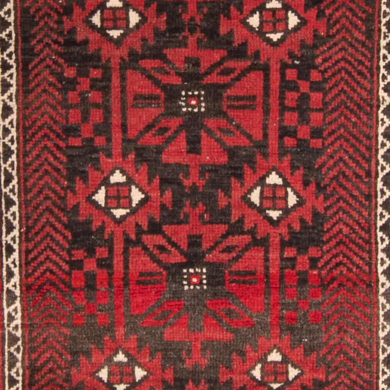 Løber Baluch-tæppe - 210 x 110 cm - rød