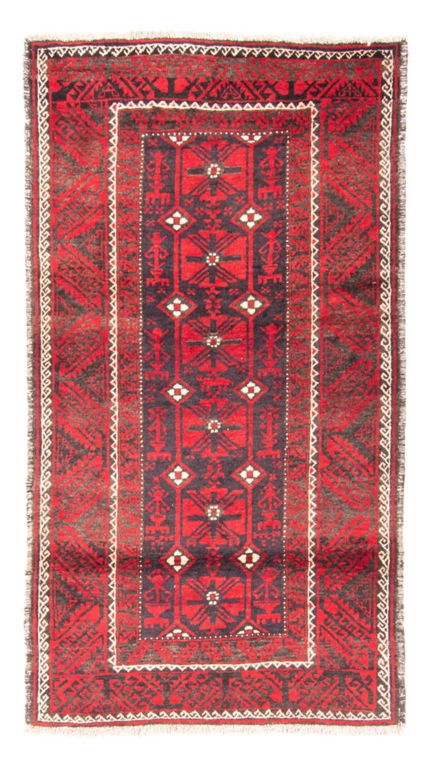 Løber Baluch-tæppe - 205 x 112 cm - rød