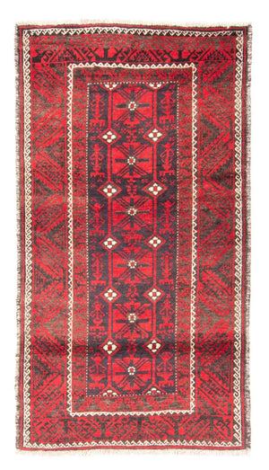 Løber Baluch-tæppe - 205 x 112 cm - rød