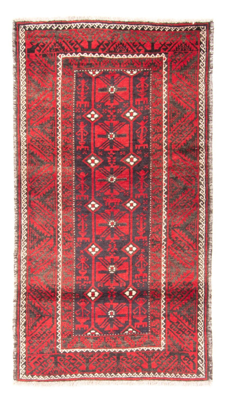 Løber Baluch-tæppe - 205 x 112 cm - rød