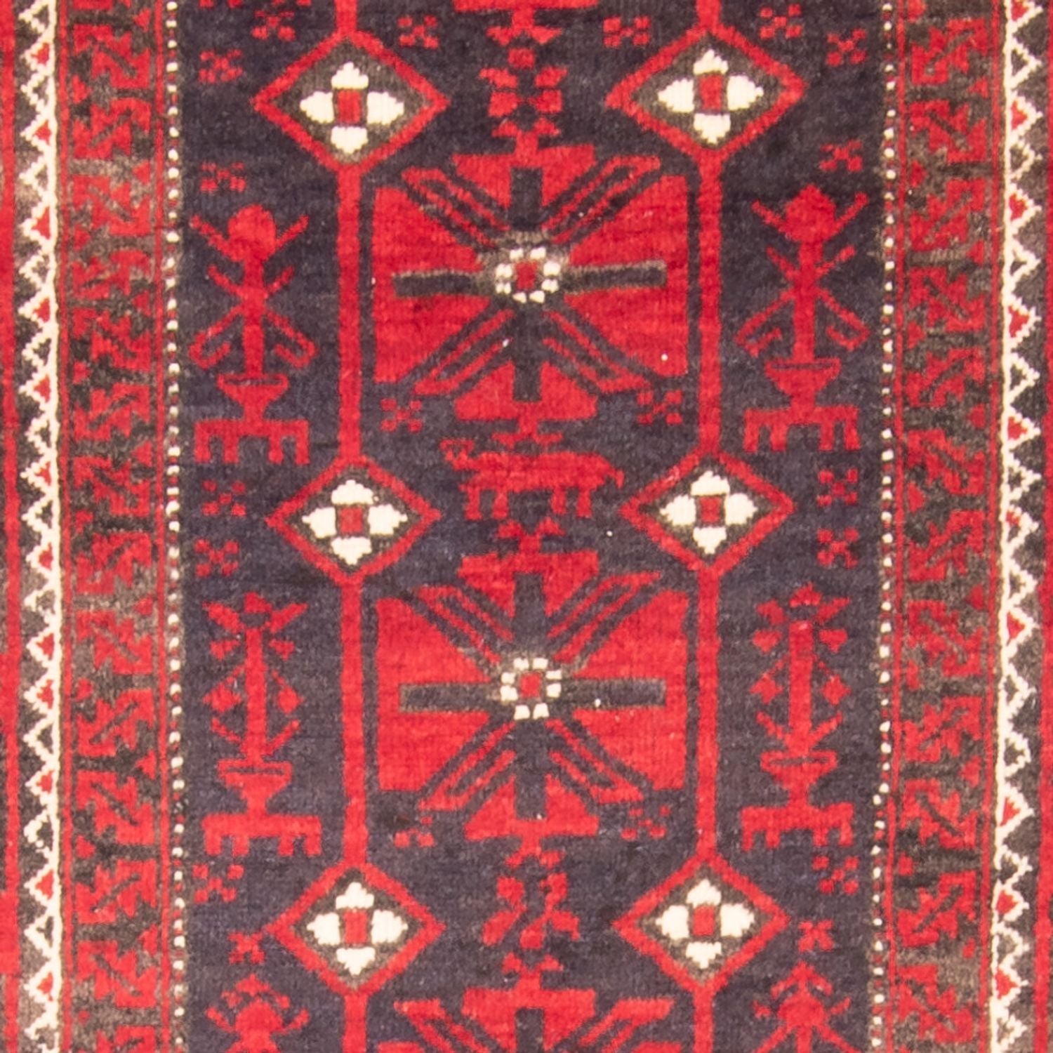 Løber Baluch-tæppe - 205 x 112 cm - rød