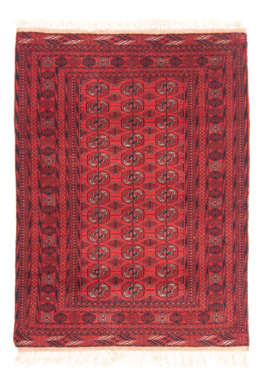 Turkaman-tæppe - 168 x 124 cm - rød