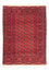 Turkaman-tæppe - 168 x 124 cm - rød