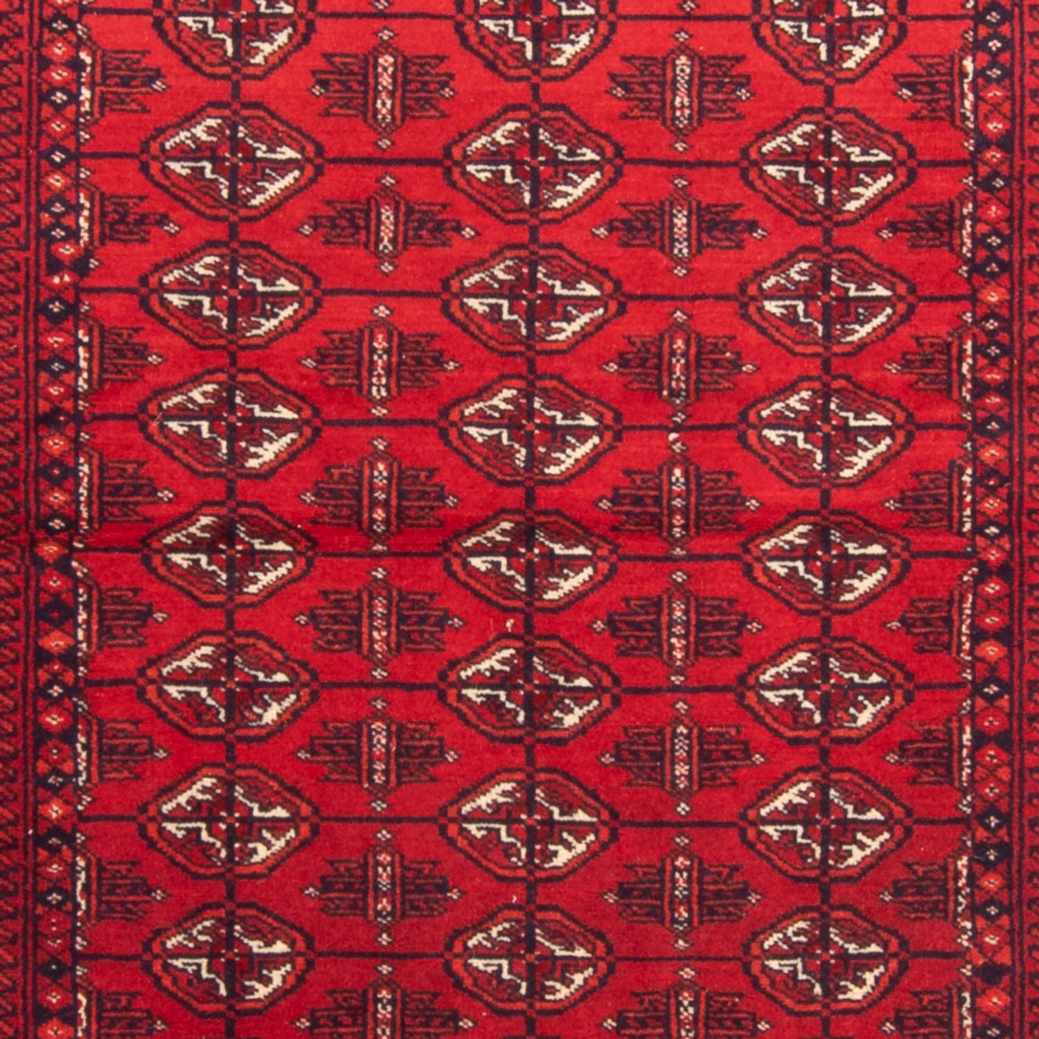 Løber Turkaman-tæppe - 172 x 80 cm - rød