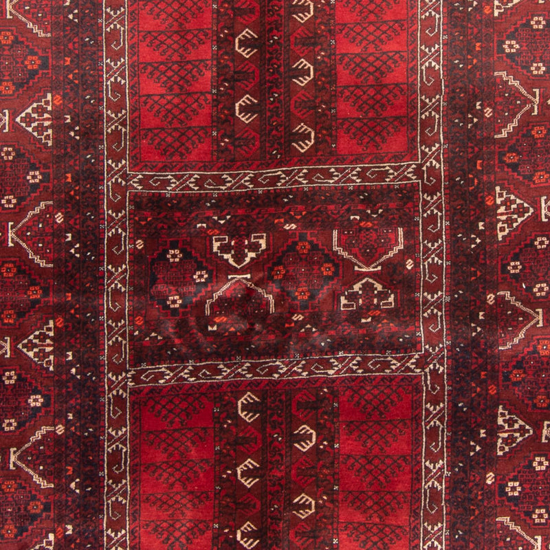 Turkaman-tæppe - 237 x 158 cm - rød
