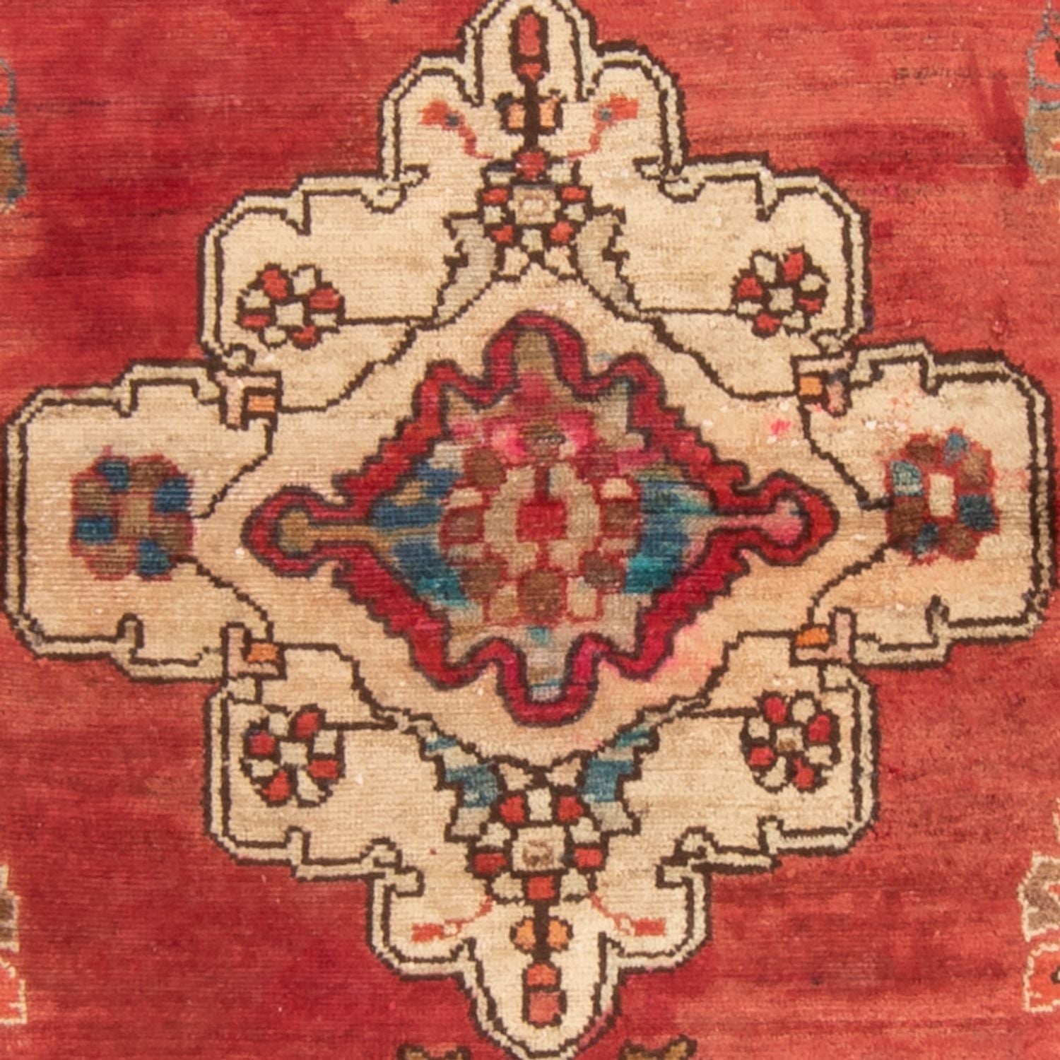 Persisk tæppe - Nomadisk - 139 x 110 cm - laks
