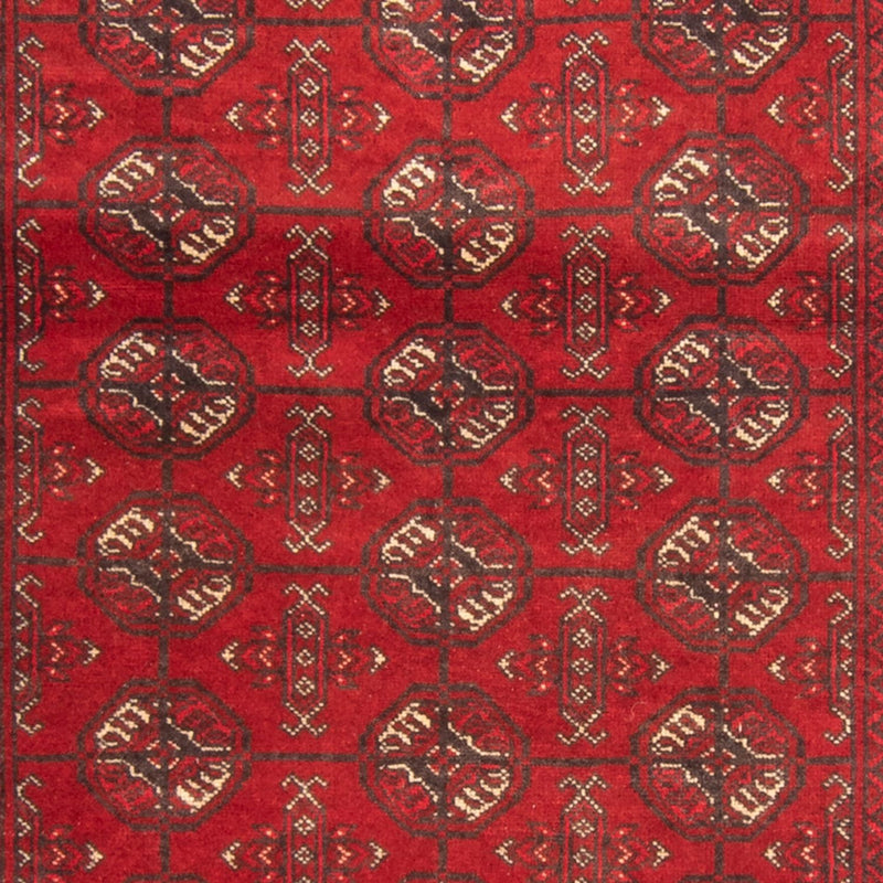 Løber Turkaman-tæppe - 201 x 86 cm - rød