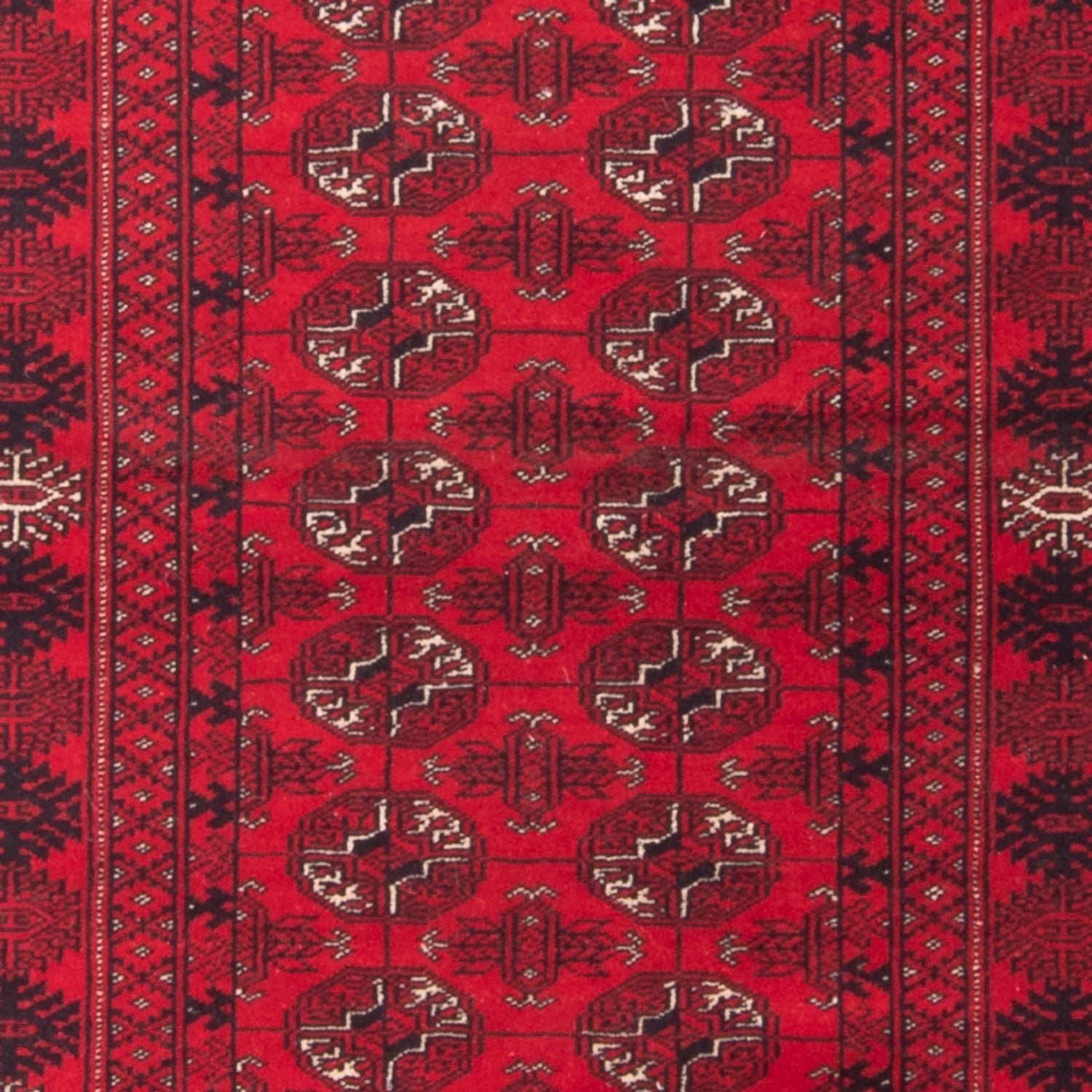 Løber Turkaman-tæppe - 197 x 80 cm - rød