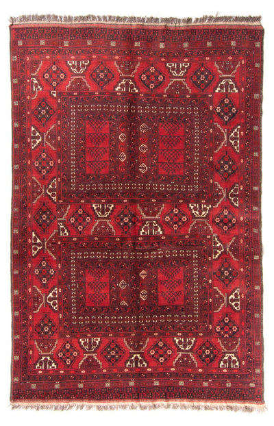 Turkaman-tæppe 158x228cm - Persisk tæppe - rød