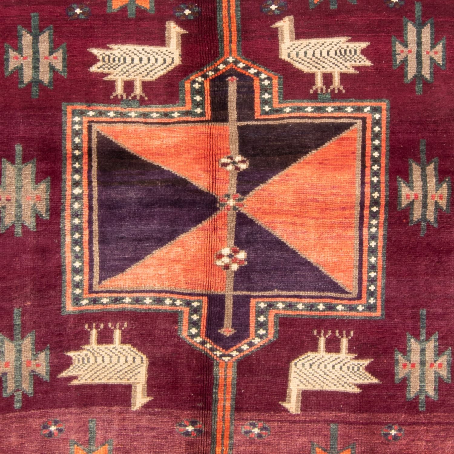 Persisk tæppe - Nomadisk - 245 x 156 cm - lilla