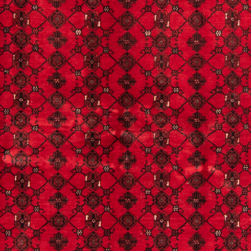 Turkaman-tæppe - 257 x 178 cm - rød