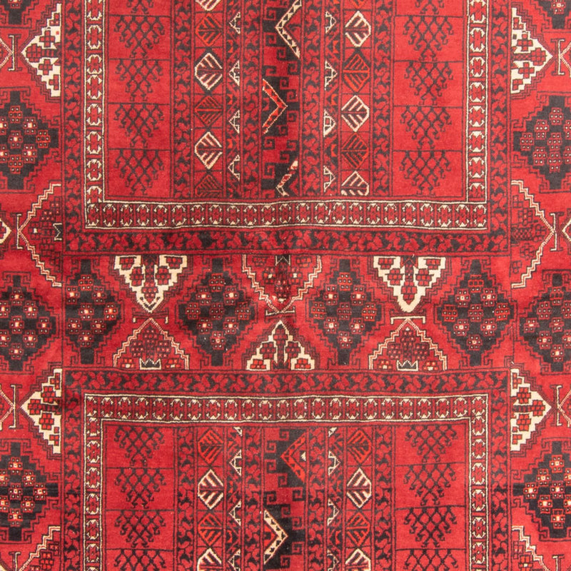 Turkaman-tæppe - 230 x 157 cm - rød