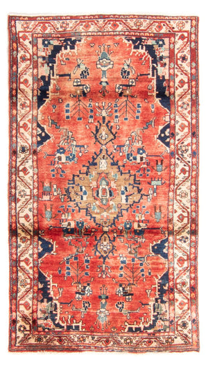 Løber Persisk tæppe - Nomadisk - 205 x 114 cm - rød