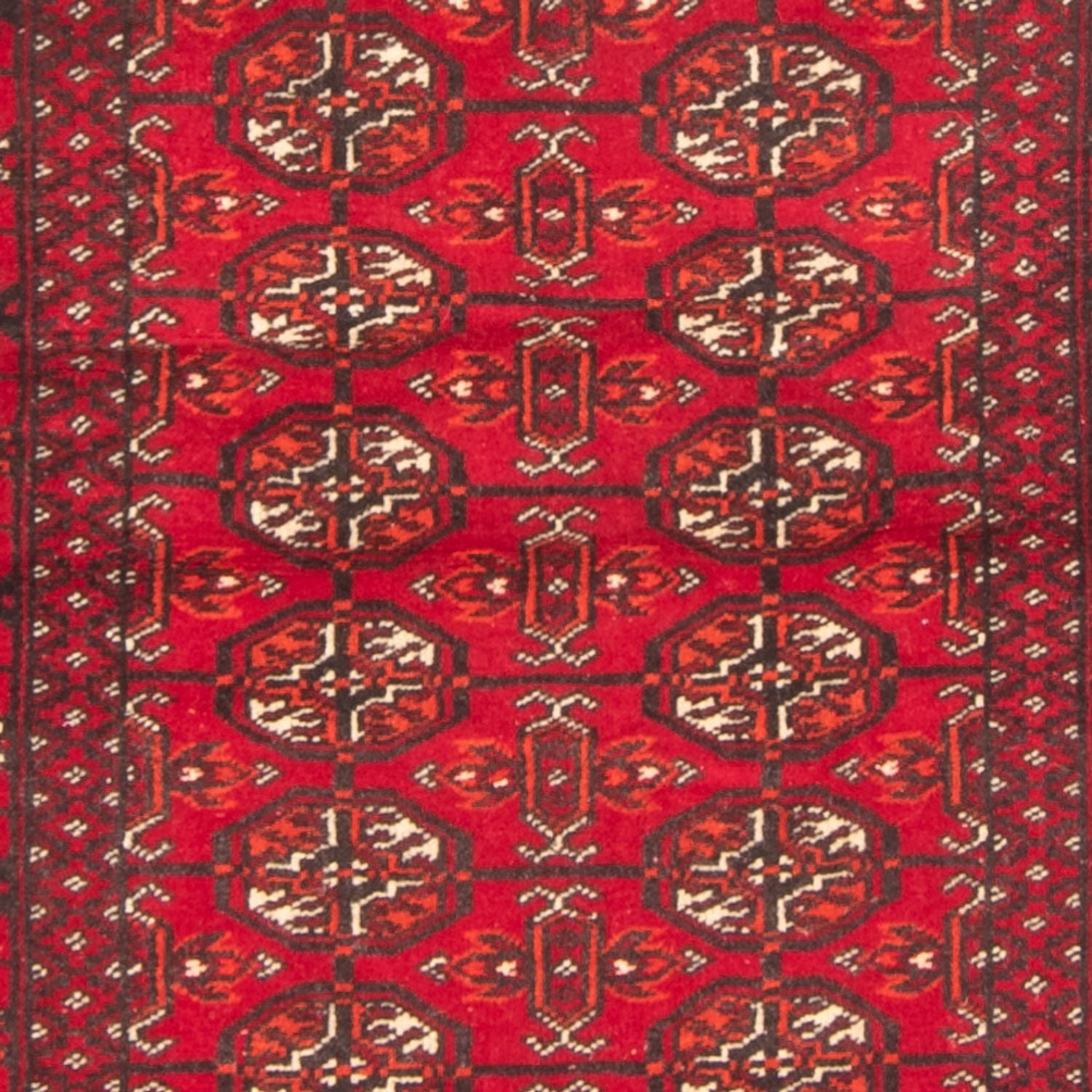 Løber Turkaman-tæppe - 180 x 83 cm - rød