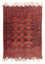 Turkaman-tæppe - 200 x 148 cm - rød