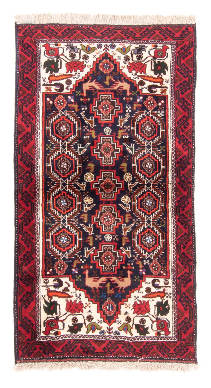 Løber Baluch-tæppe - 175 x 85 cm - mørkeblå