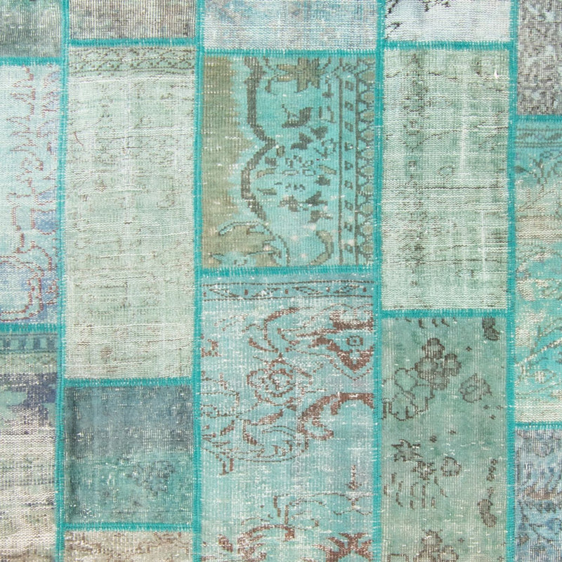 Vintage tæppe - 303 x 203 cm - turkis