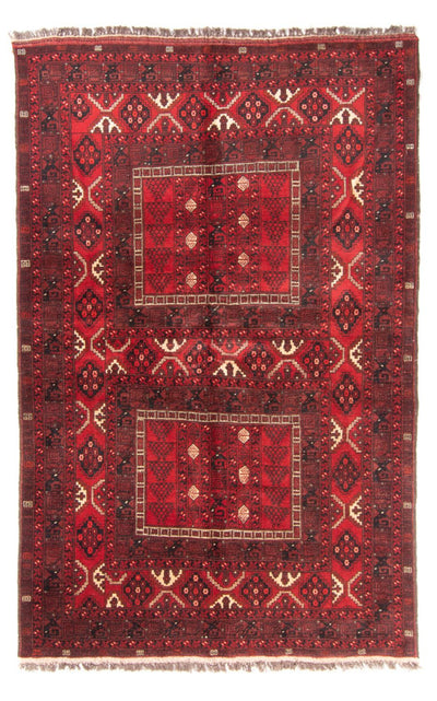 Turkaman-tæppe 158x244cm - Persisk tæppe - rød