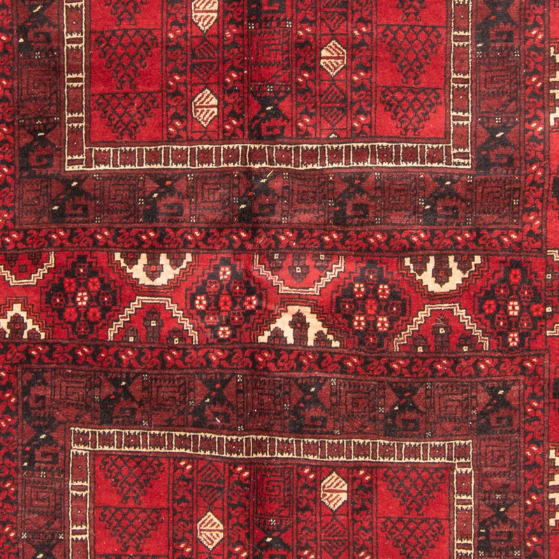 Turkaman-tæppe - 244 x 158 cm - rød