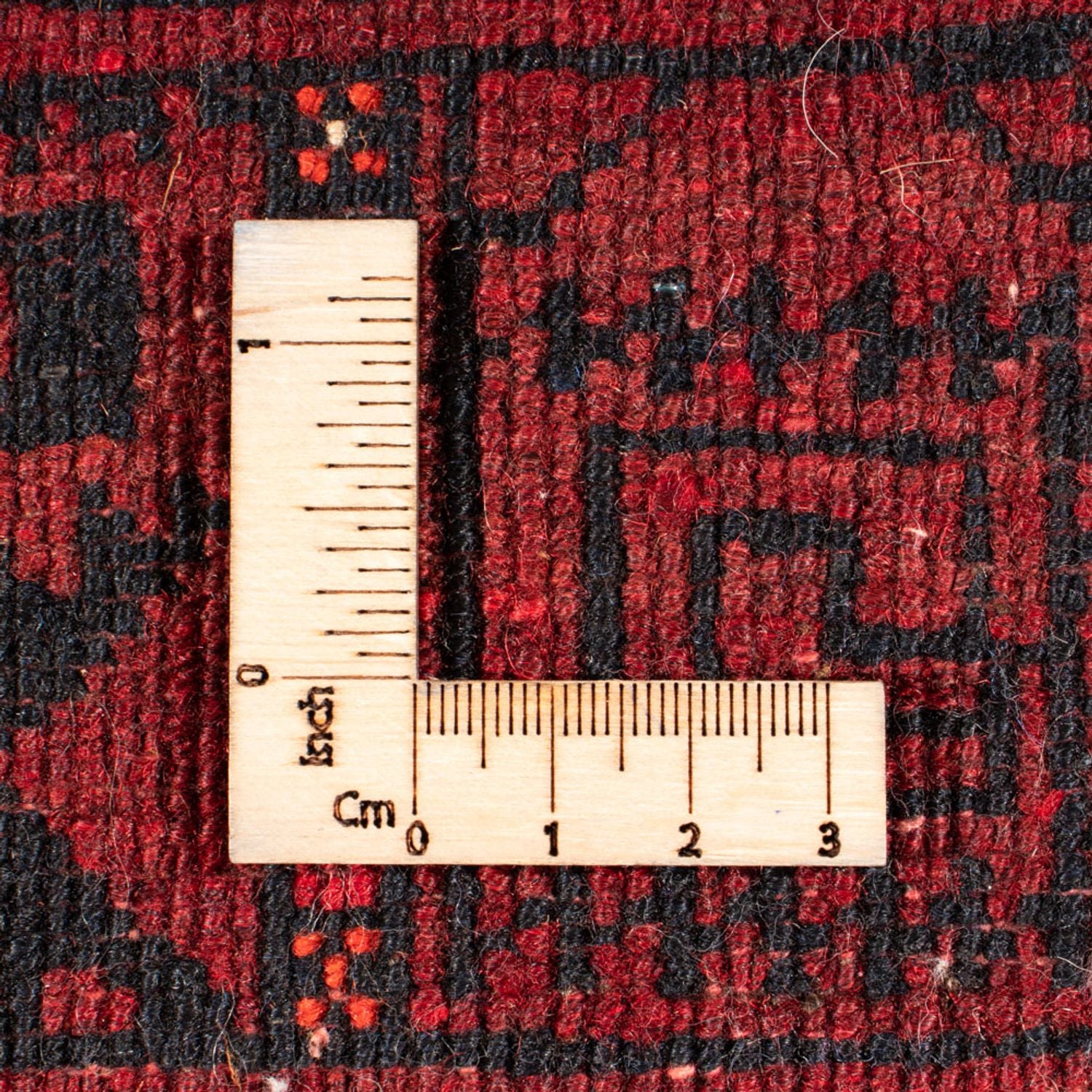 Turkaman-tæppe - 244 x 158 cm - rød