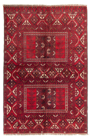 Turkaman-tæppe - 230 x 153 cm - rød