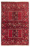 Turkaman-tæppe - 230 x 153 cm - rød