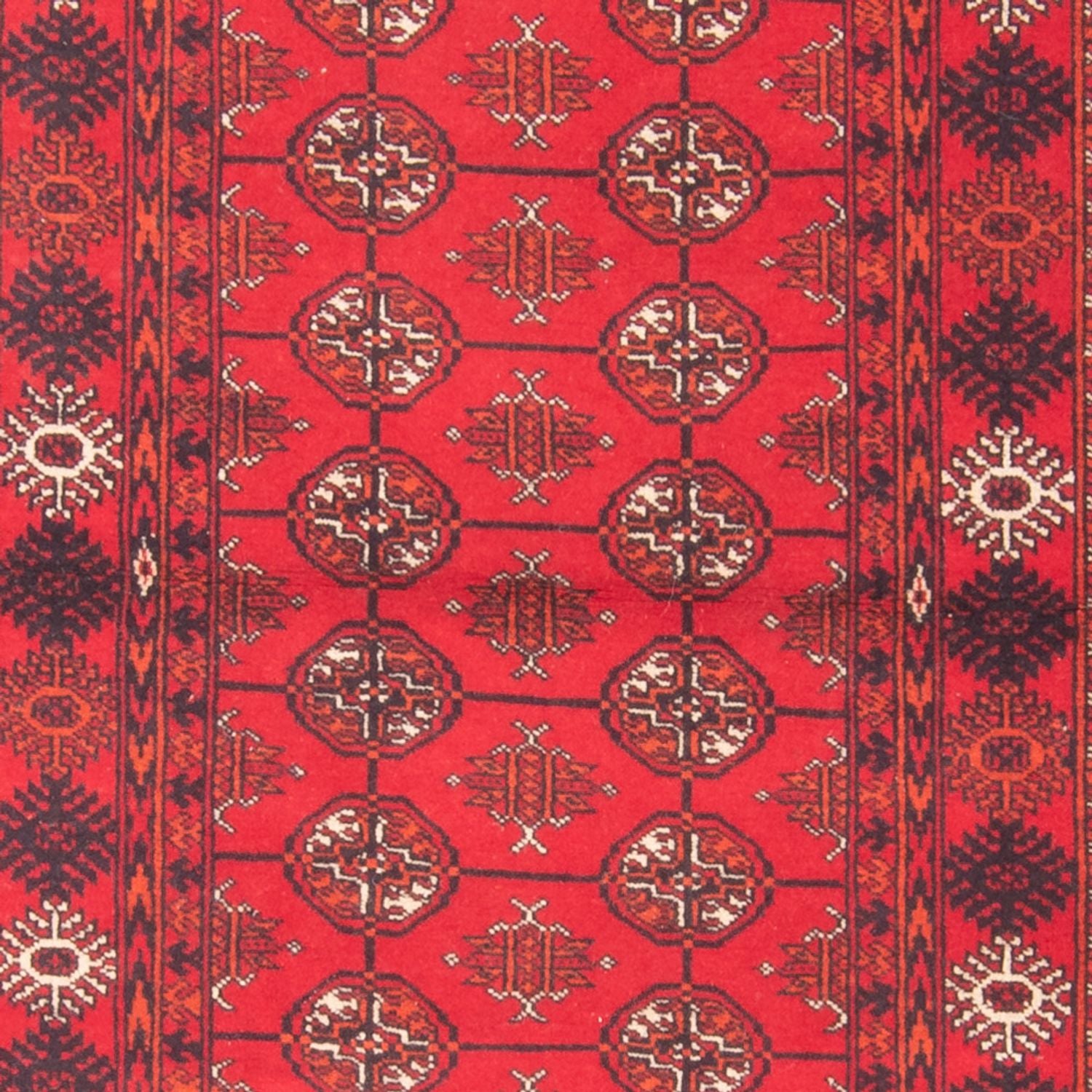 Løber Turkaman-tæppe - 177 x 97 cm - rød