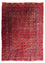 Turkaman-tæppe - 305 x 202 cm - rød