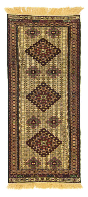 Løber Kelim-tæppe - orientalsk - 191 x 84 cm - blå