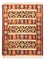 Berber tæppe - 211 x 158 cm - flerfarvet