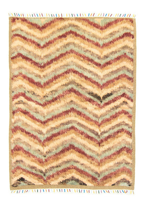 Berber tæppe - 200 x 147 cm - farvet