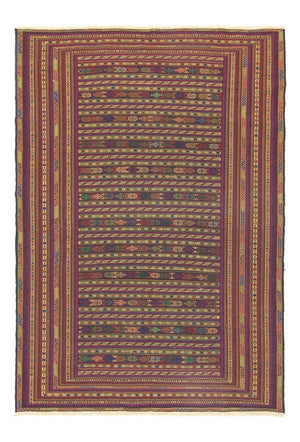 Kelim-tæppe - orientalsk - 278 x 195 cm - brun