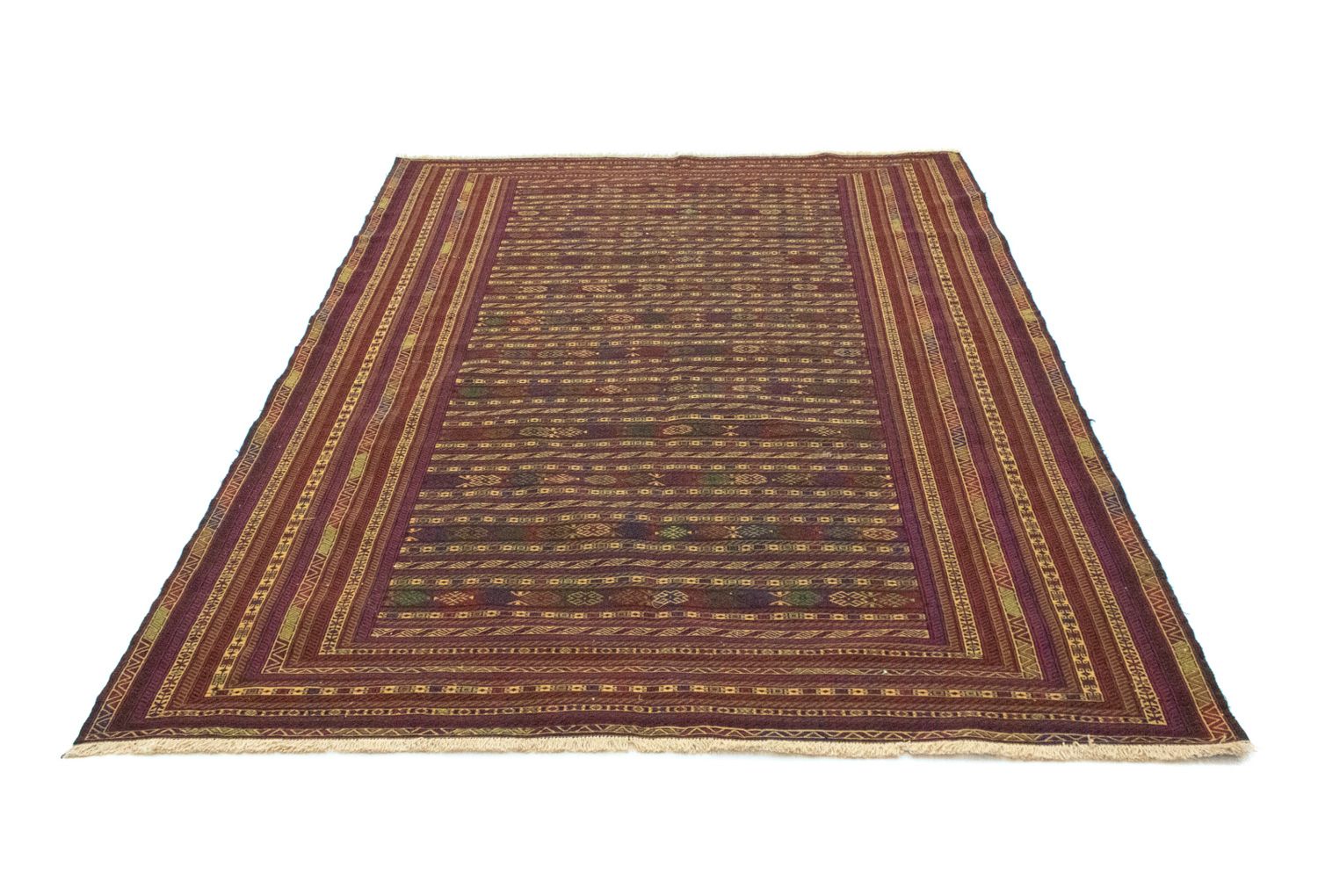Kelim-tæppe - orientalsk - 278 x 195 cm - brun
