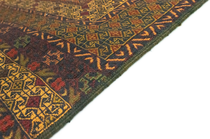 Kelim-tæppe - orientalsk - 198 x 137 cm - flerfarvet