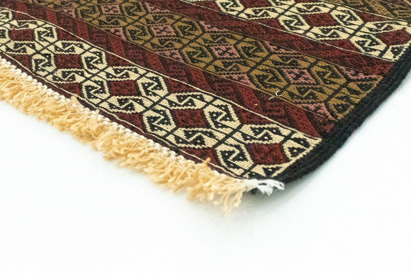 Kelim-tæppe - orientalsk - 185 x 132 cm - flerfarvet