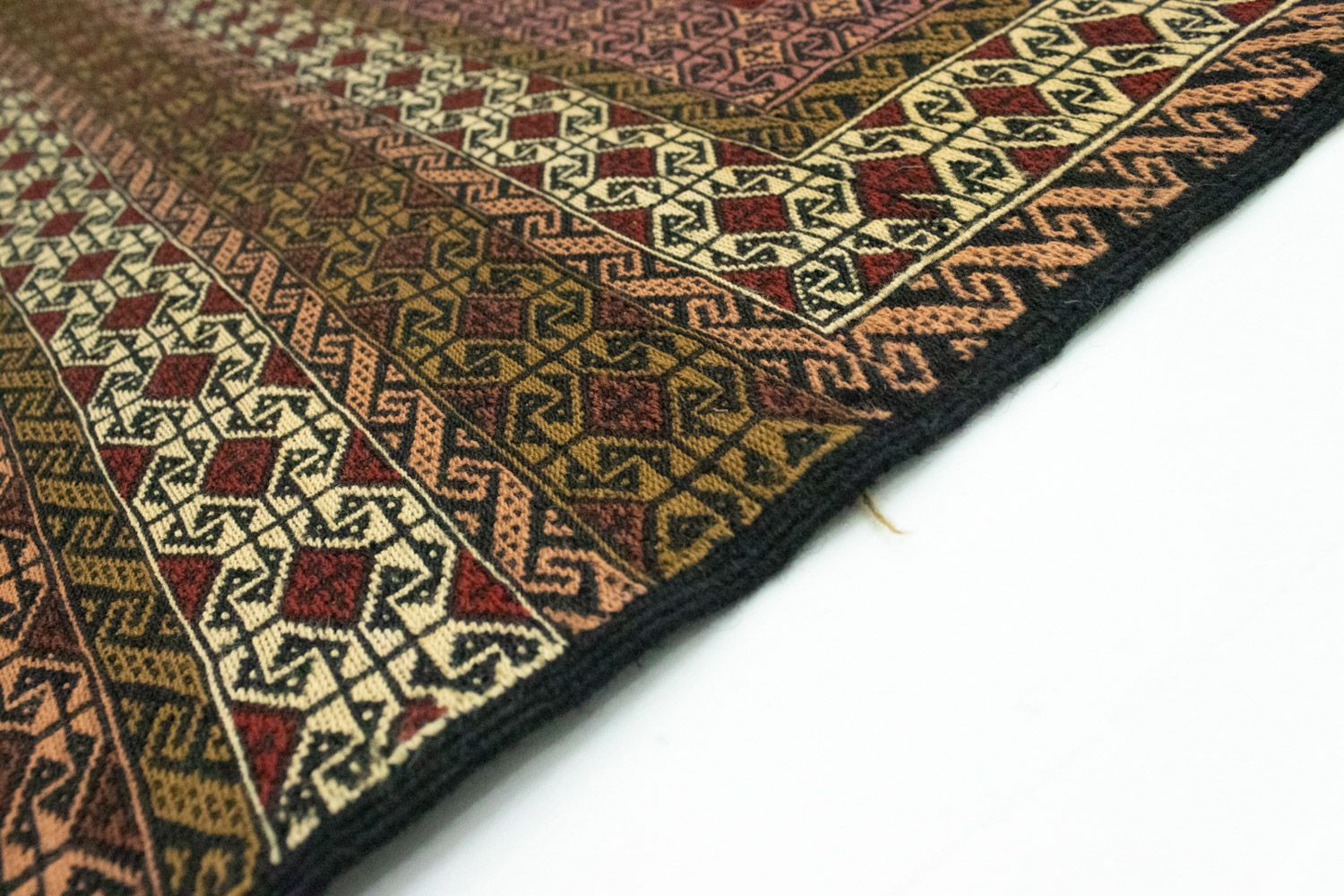 Kelim-tæppe - orientalsk - 185 x 132 cm - flerfarvet
