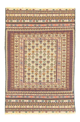 Kelim-tæppe - orientalsk - 183 x 127 cm - beige