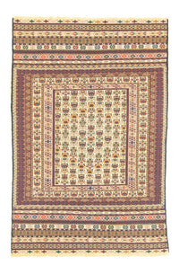 Kelim-tæppe - orientalsk - 183 x 127 cm - beige