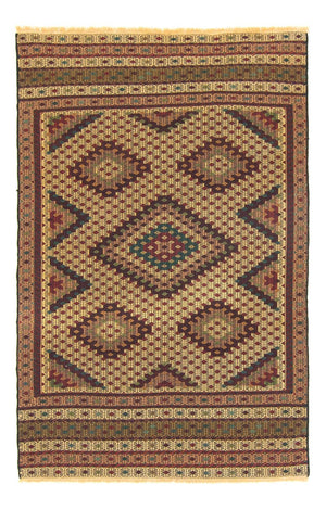 Kelim-tæppe - orientalsk - 197 x 131 cm - flerfarvet