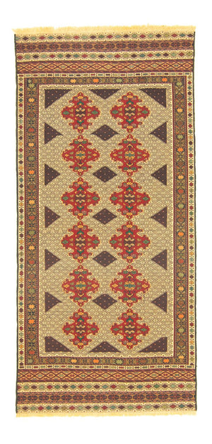 Løber Kelim-tæppe - orientalsk - 187 x 90 cm - flerfarvet