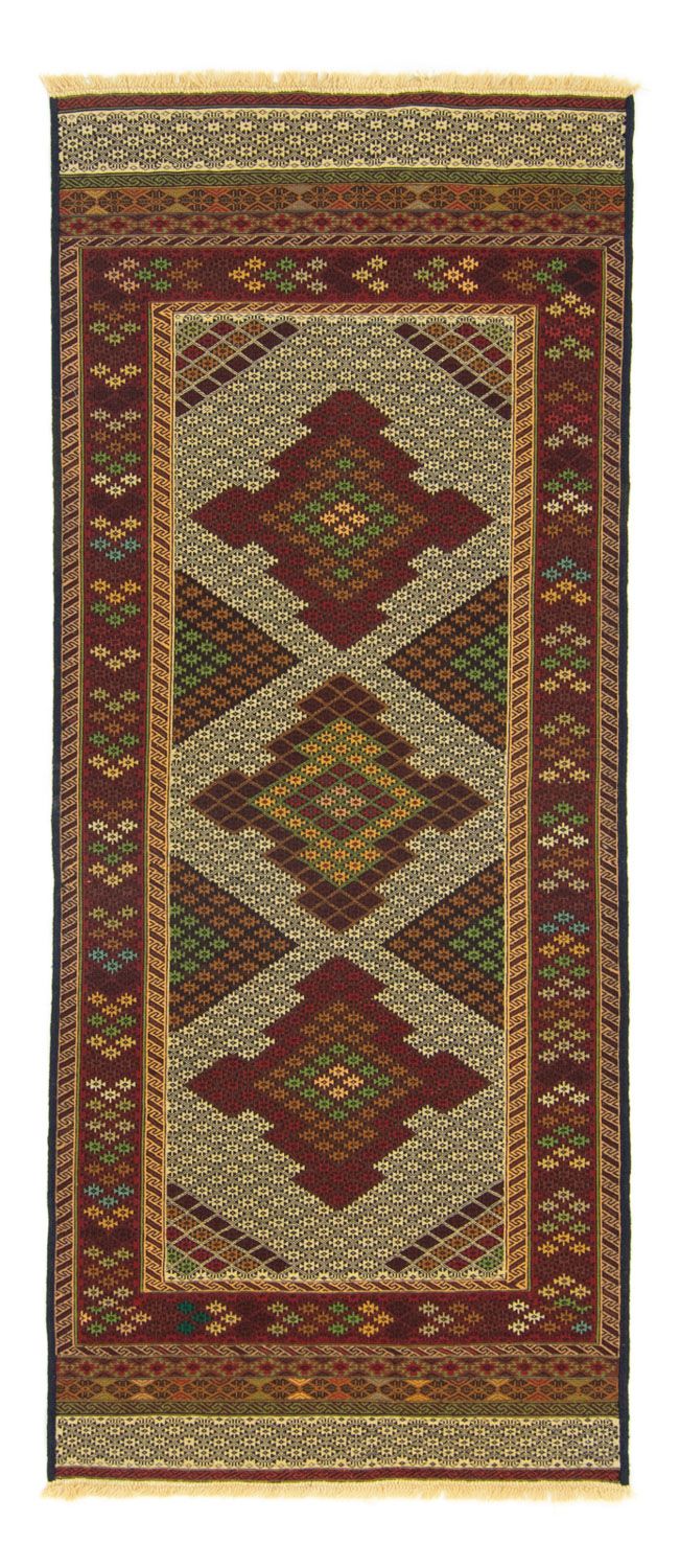 Løber Kelim-tæppe - orientalsk - 208 x 85 cm - beige