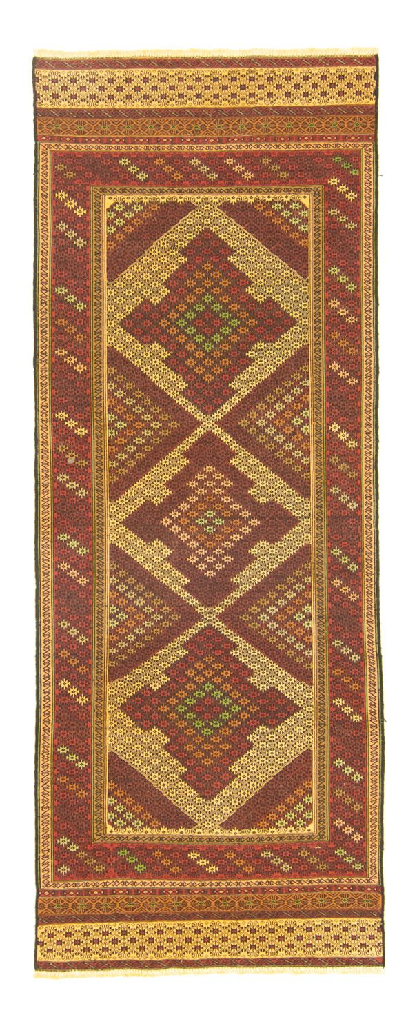 Løber Kelim-tæppe - orientalsk - 212 x 82 cm - flerfarvet