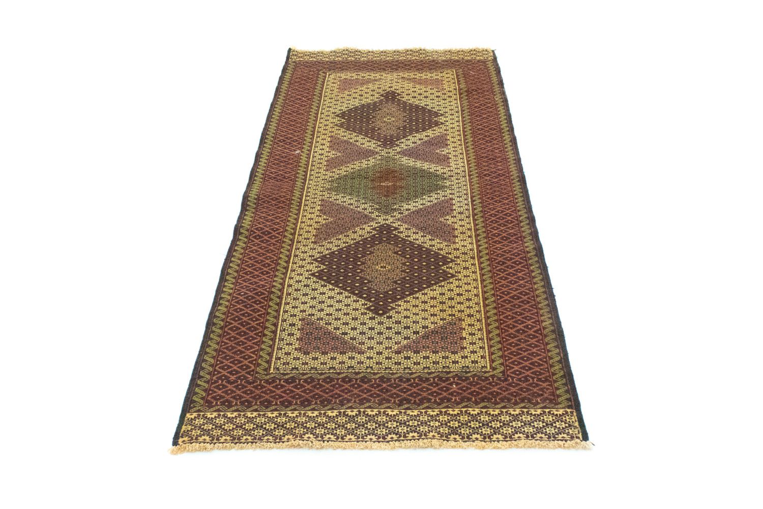 Løber Kelim-tæppe - orientalsk - 201 x 82 cm - beige