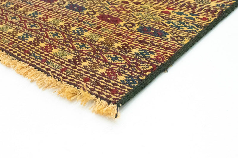 Kelim-tæppe - orientalsk - 208 x 133 cm - brun