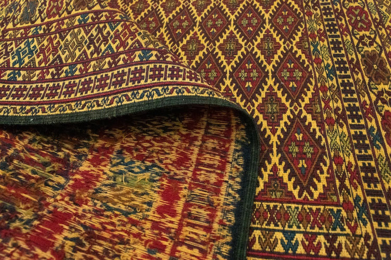 Kelim-tæppe - orientalsk - 208 x 133 cm - brun