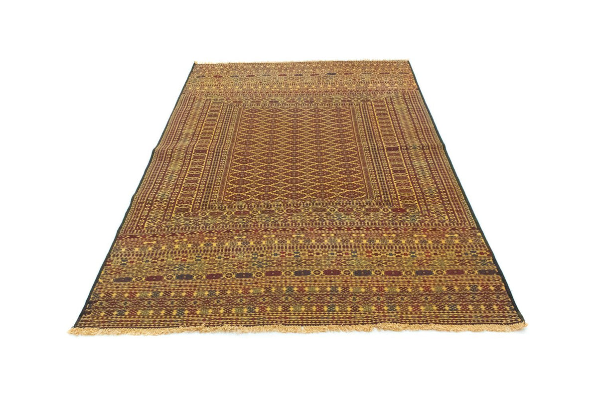 Kelim-tæppe - orientalsk - 208 x 133 cm - brun