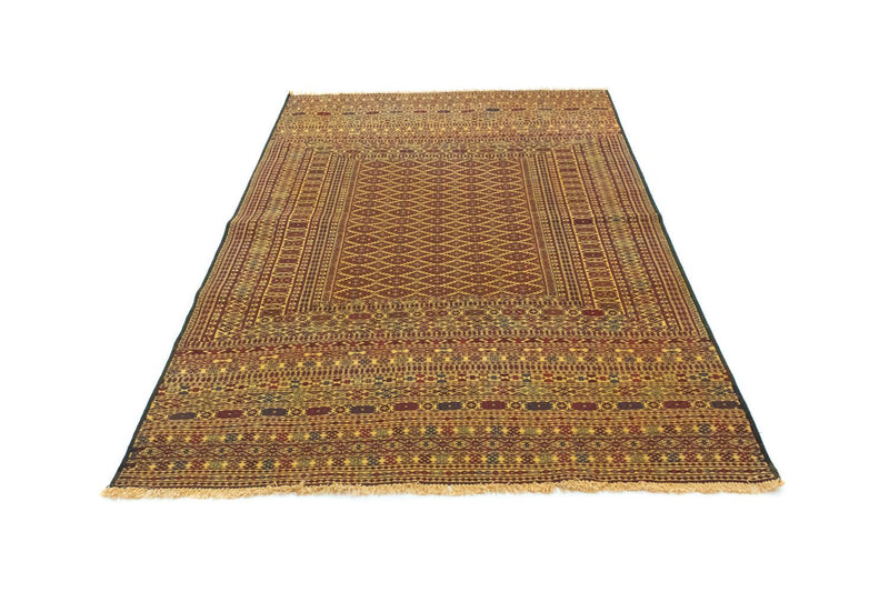 Kelim-tæppe - orientalsk - 208 x 133 cm - brun