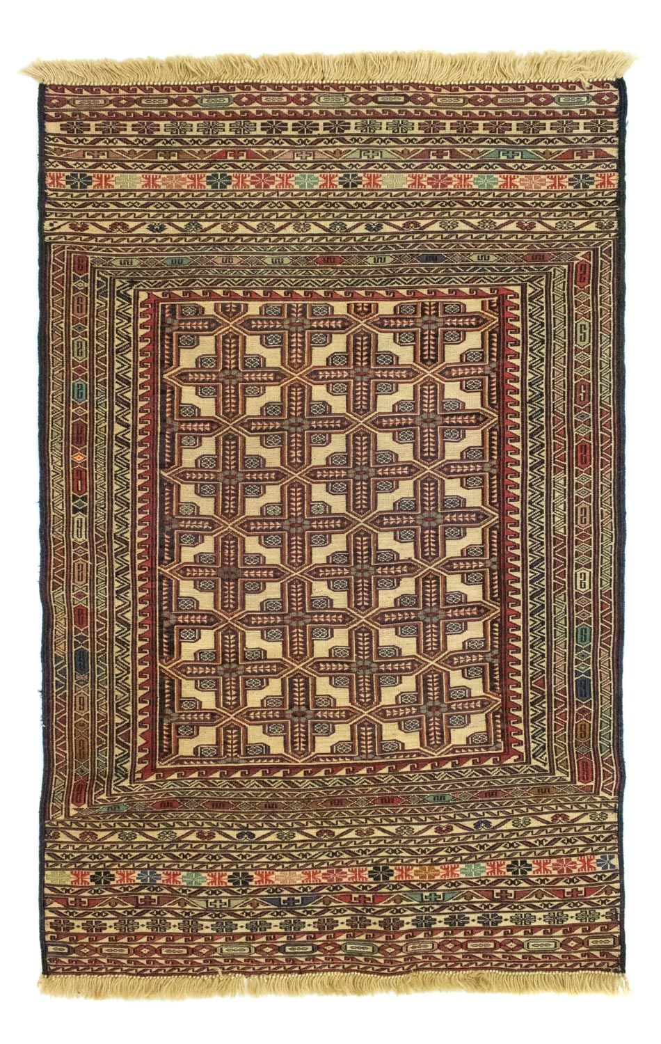 Kelim-tæppe - orientalsk - 137 x 87 cm - beige