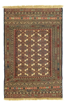 Kelim-tæppe - orientalsk - 137 x 87 cm - beige