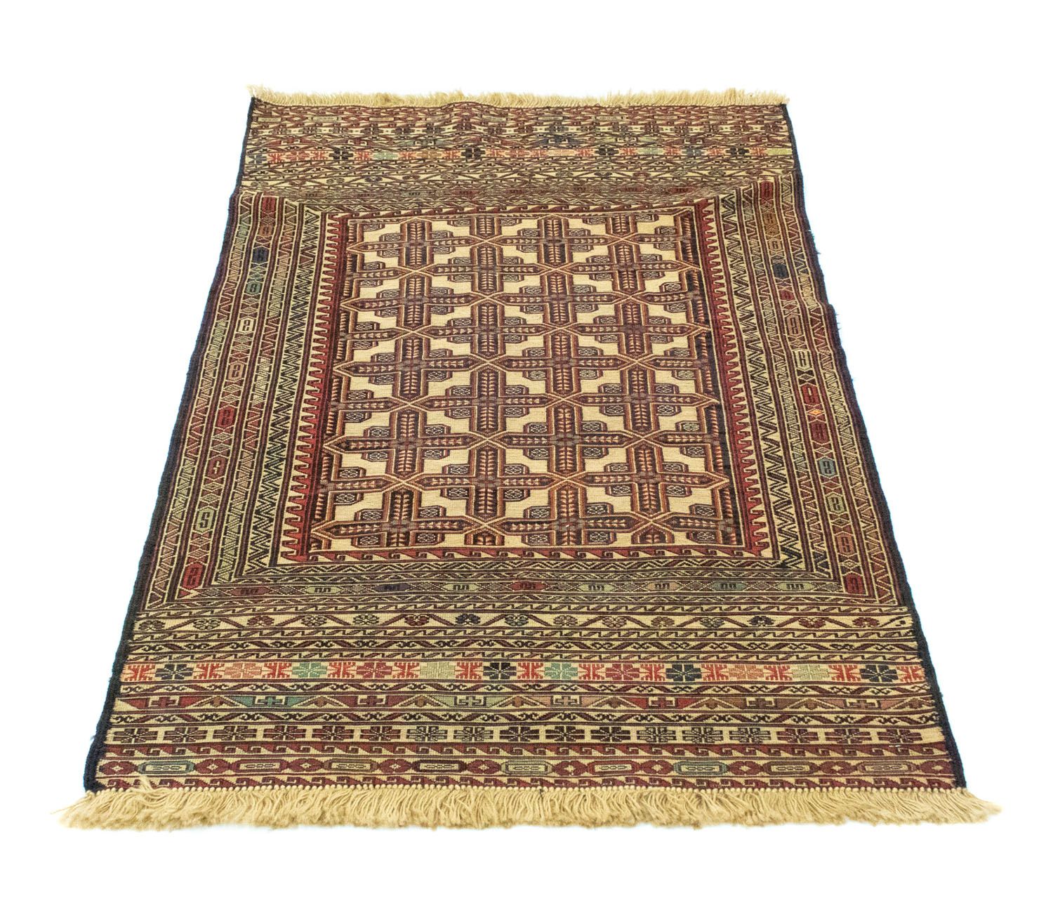 Kelim-tæppe - orientalsk - 137 x 87 cm - beige